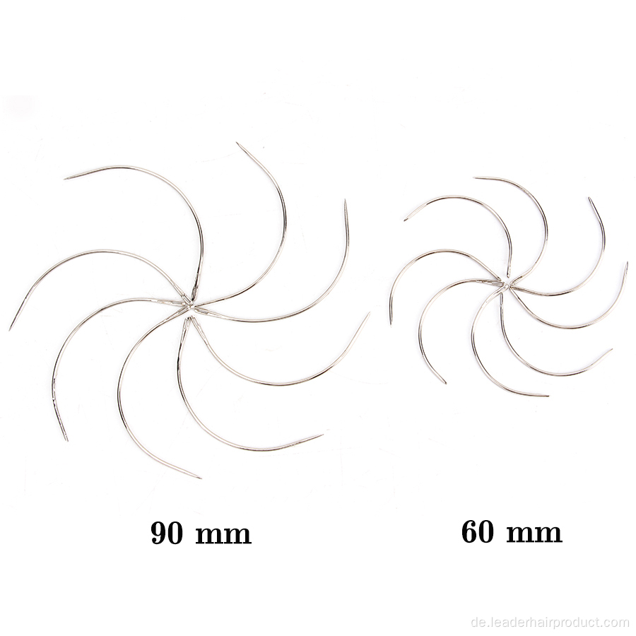 Haarweberei, C-förmige Nähnadel für die Perückenherstellung