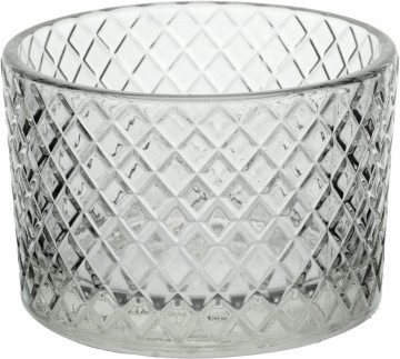 Tabletop glass candle jars