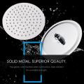 ABS black high flow rainfall shower head set