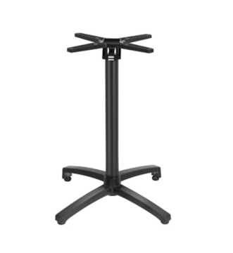 Adjustable Aluminum Table Base with Flip Top Mechanism