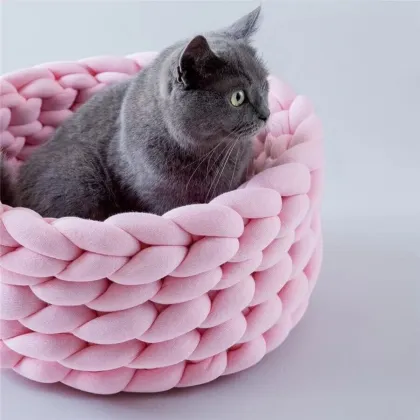 Pet cat bed cheap basket walmart