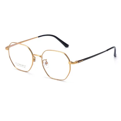 Ultralight Half Titanium Myopia Glasses - Retro Round Frame Eyewear for Men and Women