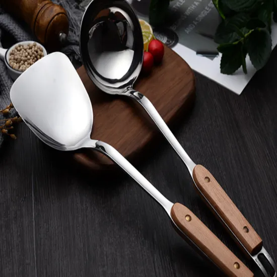 Stainless Steel Wooden Handle Kitchen Spatula