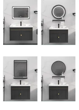 Contemporary 60cm Space Aluminum Bathroom Wall Cabinet