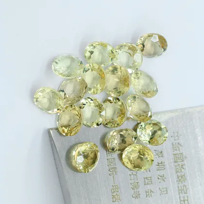 Natural Lemon Crystal Egg Shape Beautiful Lemon Quartz