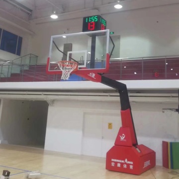 Adjustable Electric Folding Basketball Stand for Sale