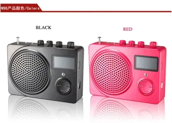 Remote control portable USB speaker amplifier microphone,audio amplifier, megaphone N96