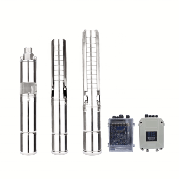 DC Solar Submersible Deep Well Pump with Built-in Controller