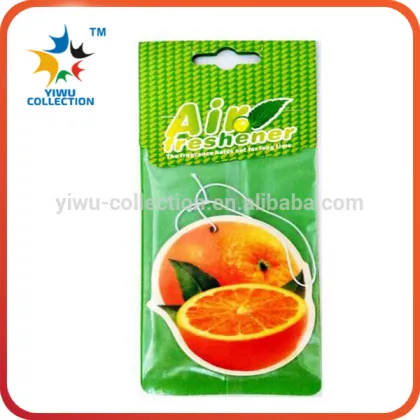 eco friendly wholesale green car air freshener/ green paper air freshner