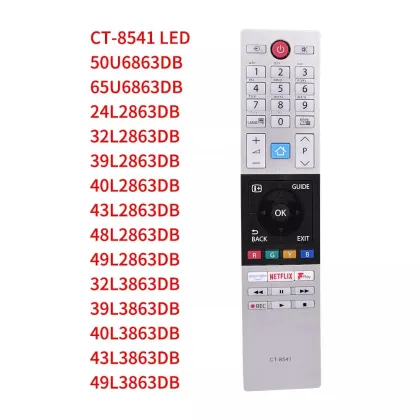 CT-8541 TV Remote Control for Toshiba Smart LCD TVs