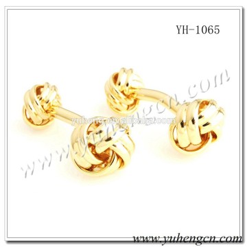 YH-1065 Double End Gold Knot Cufflinks