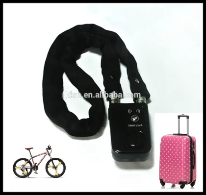 High-tech ABS+ steel chain smart car lock with bluetooth