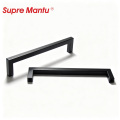 Mango de aleación de zinc negro para muebles