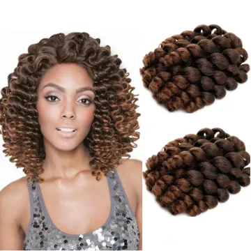 Cheap Wand Curl Twist Crochet Hair Extensions Solid And Ombre Color Curling Twist Braid Hair Wand 8inch Synthetic Fiber