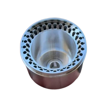 Peças usinadas CNC personalizadas: narguilé de alumínio