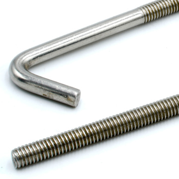 OEM J-Type M8 Heavy Duty Galvanized Anchor Bolts with Square Nuts