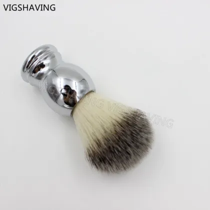 synthetic bristle metal handle beaver shave brush