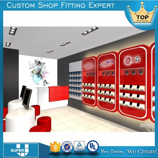 Durable modern fashion mobile phone showcase display