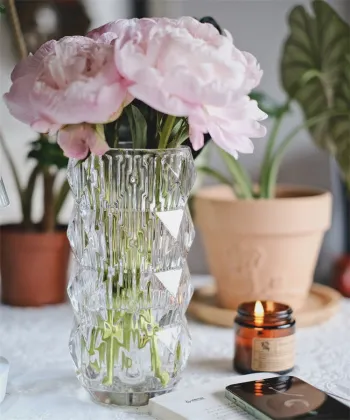 Modern Luxury Premier Baccarat Crystal Vase for Elegant Home Decor