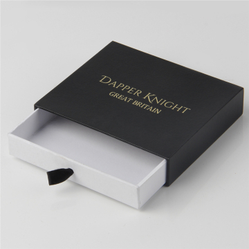 Kotak Black Square Cardboard T-Shirt Box pembungkus laci