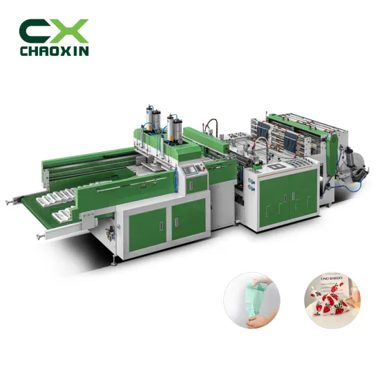 Automic T-shirt Bag Making Machine CX-500*2 - Factory Price Polythene Bag Making Machine