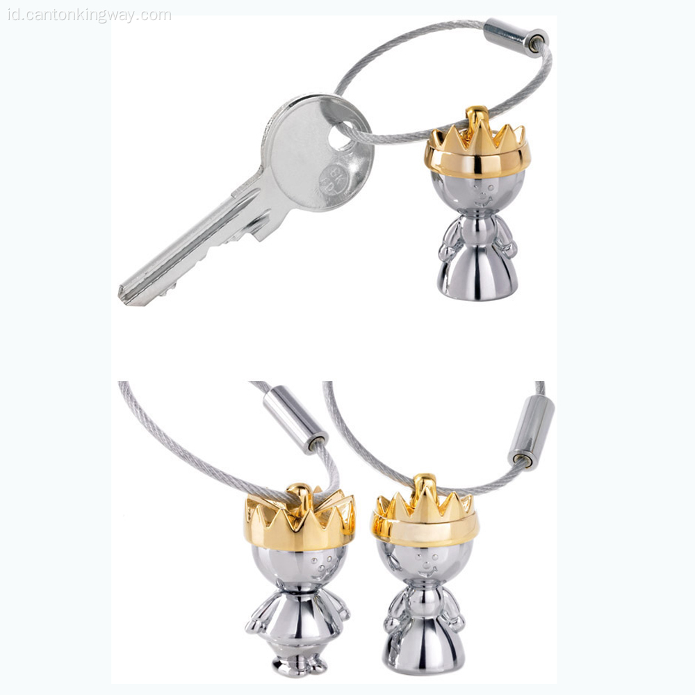 Rantai kunci logam hadiah promosi /cincin kunci yang disesuaikan