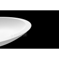 Fregadero de baño de resina fundida WB008-Oval-blanco