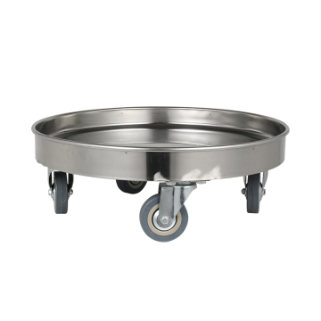 Stainless Steel Round Turnover Cart For Transport