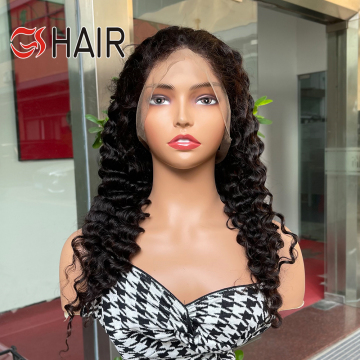 GS Deep Wave 360 HD Swiss Lace Front Human Hair Wigs for Black Women
