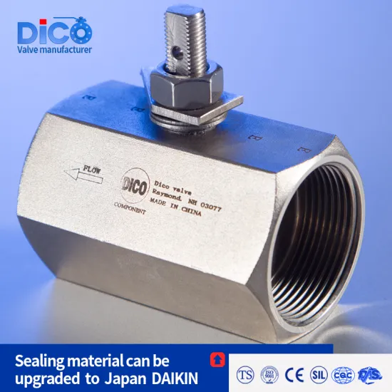Hexagonal Type 2000wog CF8m 1pc ball valve