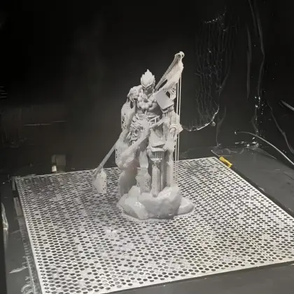 3D‑Printed Myth Warrior Resin Prototype