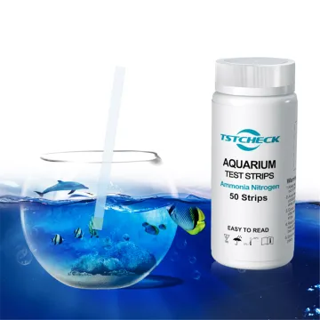 Aquarium Ammonia Test Strips for Saltwater & Freshwater