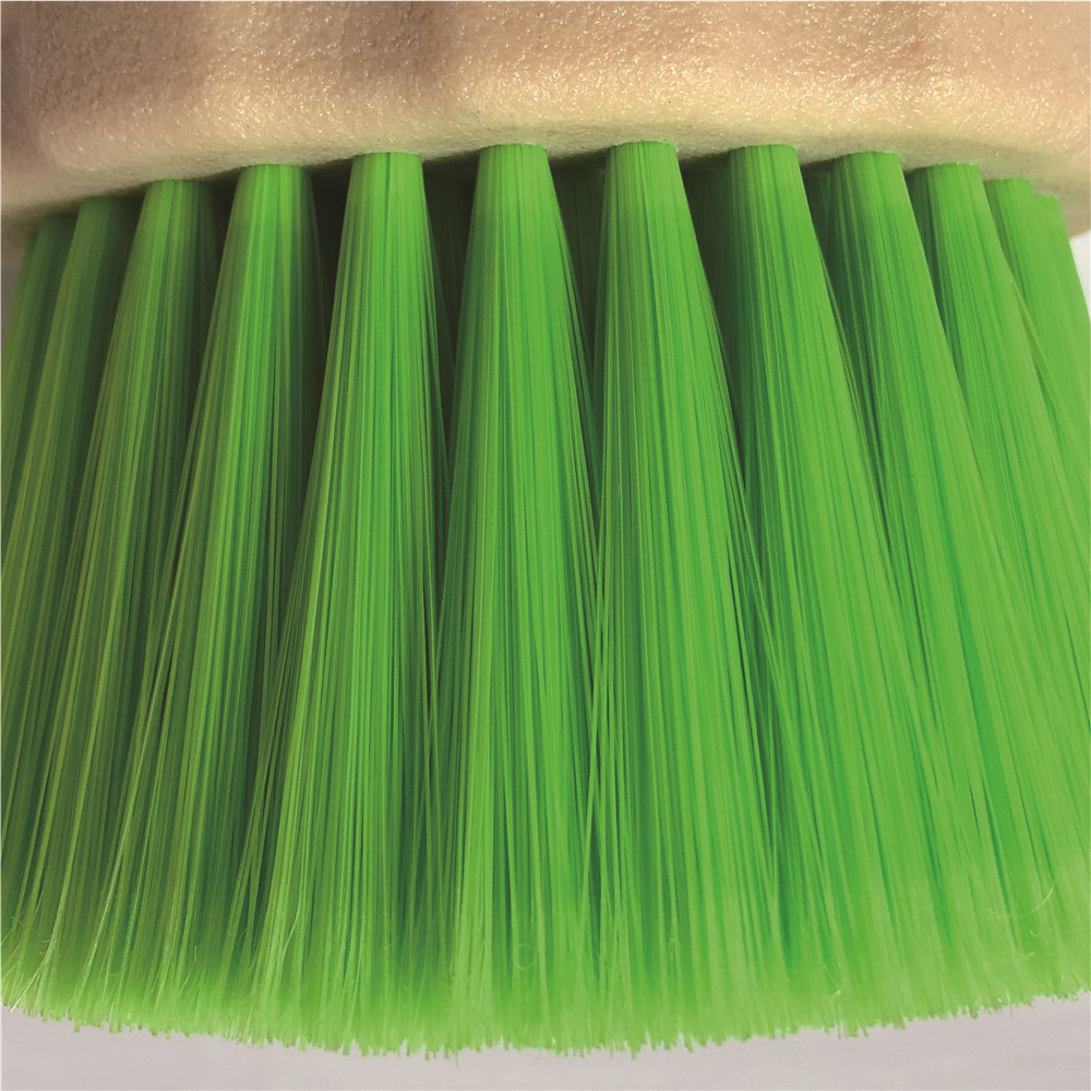 Plastic Handle Lined Design Round Brush