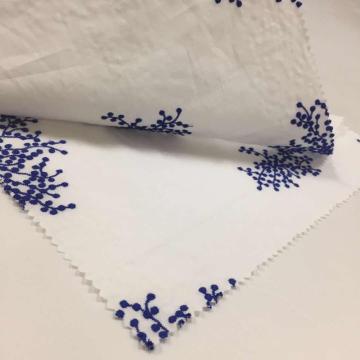 embroidered cotton with holes fabric