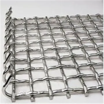 Crimped Wire Mesh for Mine Sieving - 65Mn Crusher Screen Mn Steel Woven Wire Mesh for Stone Sieve