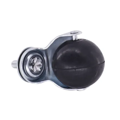 2 inch screw stem Furniture wheel with roller ball