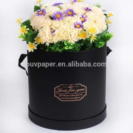 Wholesale High Quality Luxury Flower Box Round hat box for flower