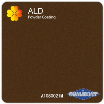 Metallic polyester epoxy powder coatings