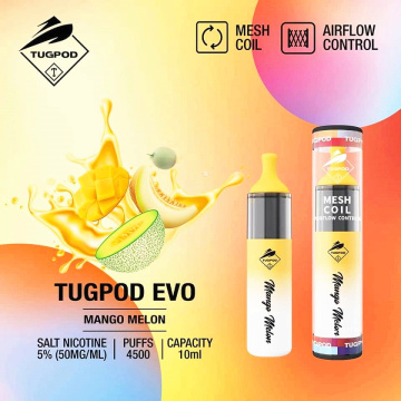 Facotory tugboat evo 4500 पफ्स डिस्पोजेबल vape