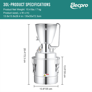 Alcohol Distiller Machine Stainless Steel Steam Distillation Equipment Factory