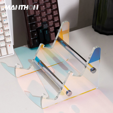แท่นวางคีย์บอร์ดอะคริลิคโปร่งใส - 3 ชั้นเก็บคีย์บอร์ดเครื่องกล