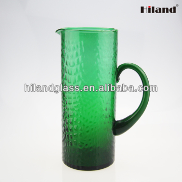 Hot sale promotional colored glass juice pitcher