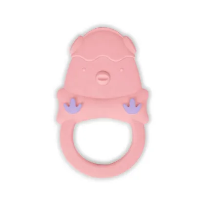 Cute Chicken Animal Shape Silicone Baby Teether For Teeth Grow