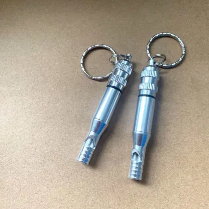 Emergency Whistle Flashlight Keychain for Self Defense