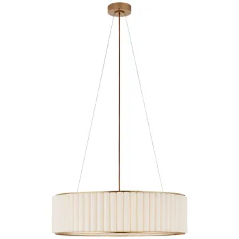 Custom Luxury Round Chandelier Fabric Pendant Light for Projects