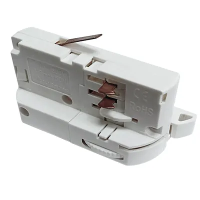 4 Wire 3 Phase Track Light Accessories - Mechanical Adaptor (White/Black/Grey) Track Light Head
