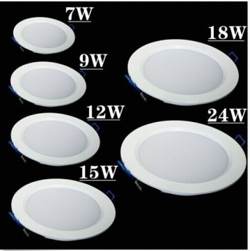 SMD2835 Round LED Recessed Ceiling Panel light from 3w to 24w
