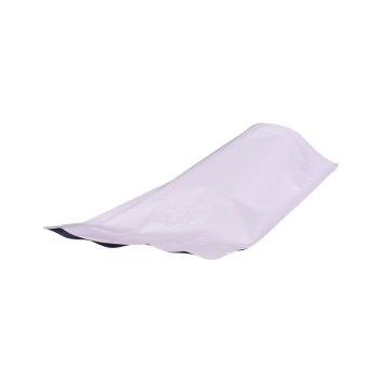 matte white stand up pouch pvc ziplock packaging bag custom