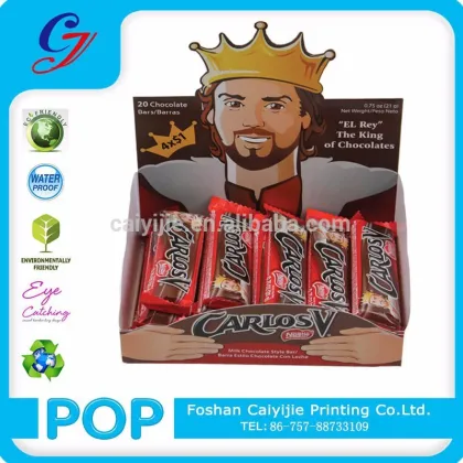 Nestle Chocolate Corrugated Pdq Cardboard Display Stands