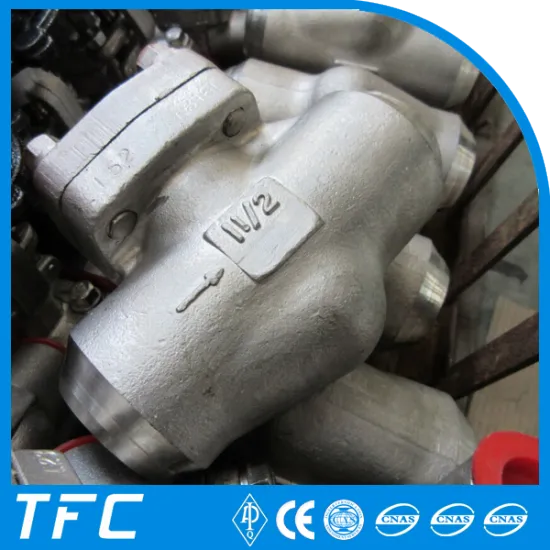 API 602 forged steel spring return piston check valve
